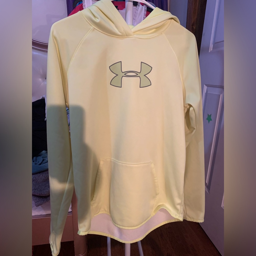 Under armour neon fleece sweatshirt